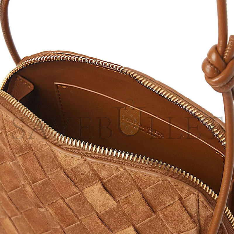 BOTTEGA VENETA SUEDE SHOULDER BAG 794258 (18.5*11.5*8.5cm)